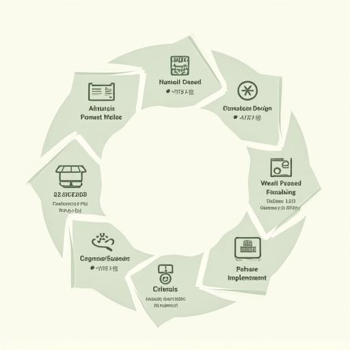 企業ウェルネスDX導入の段階的なプロセスを示すインフォグラフィック