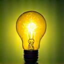 電球がひらめくイラスト