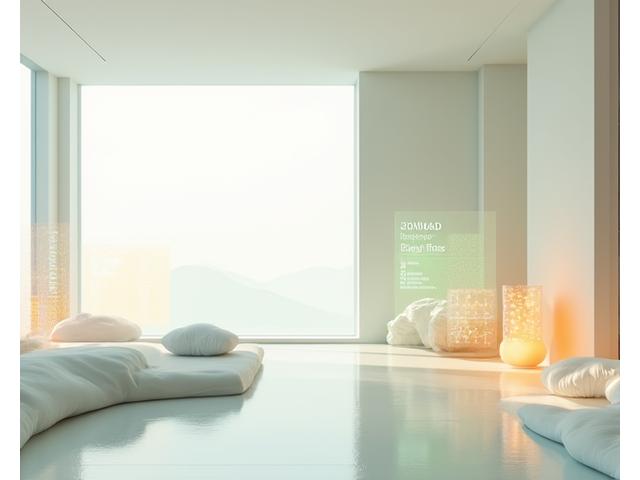 AIが居住者の行動を学習し、自動で最適な環境を整えるスマートホームのコンセプトイメージ。